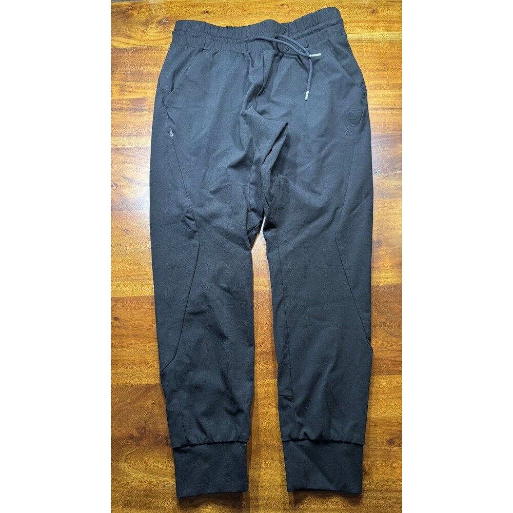 BYLT Premium Basics Everyday Jogger Pants Black Size Medium 4-Way Stretch Tech